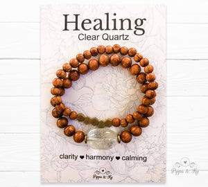 Clear Quartz Beaded Bracelet