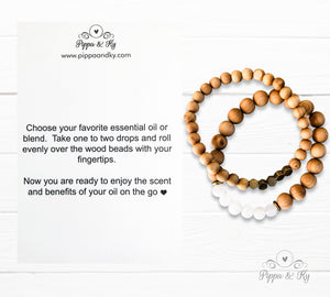 Moonstone Gemstone Essential Oil Diffuser Bracelet for Mothers