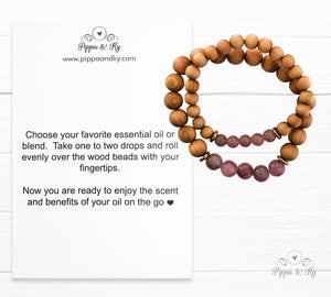 Matching Mommy and Me Essential Oil Diffuser Bracelet