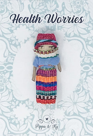 Guatemalan " Health Worries" Worry Doll