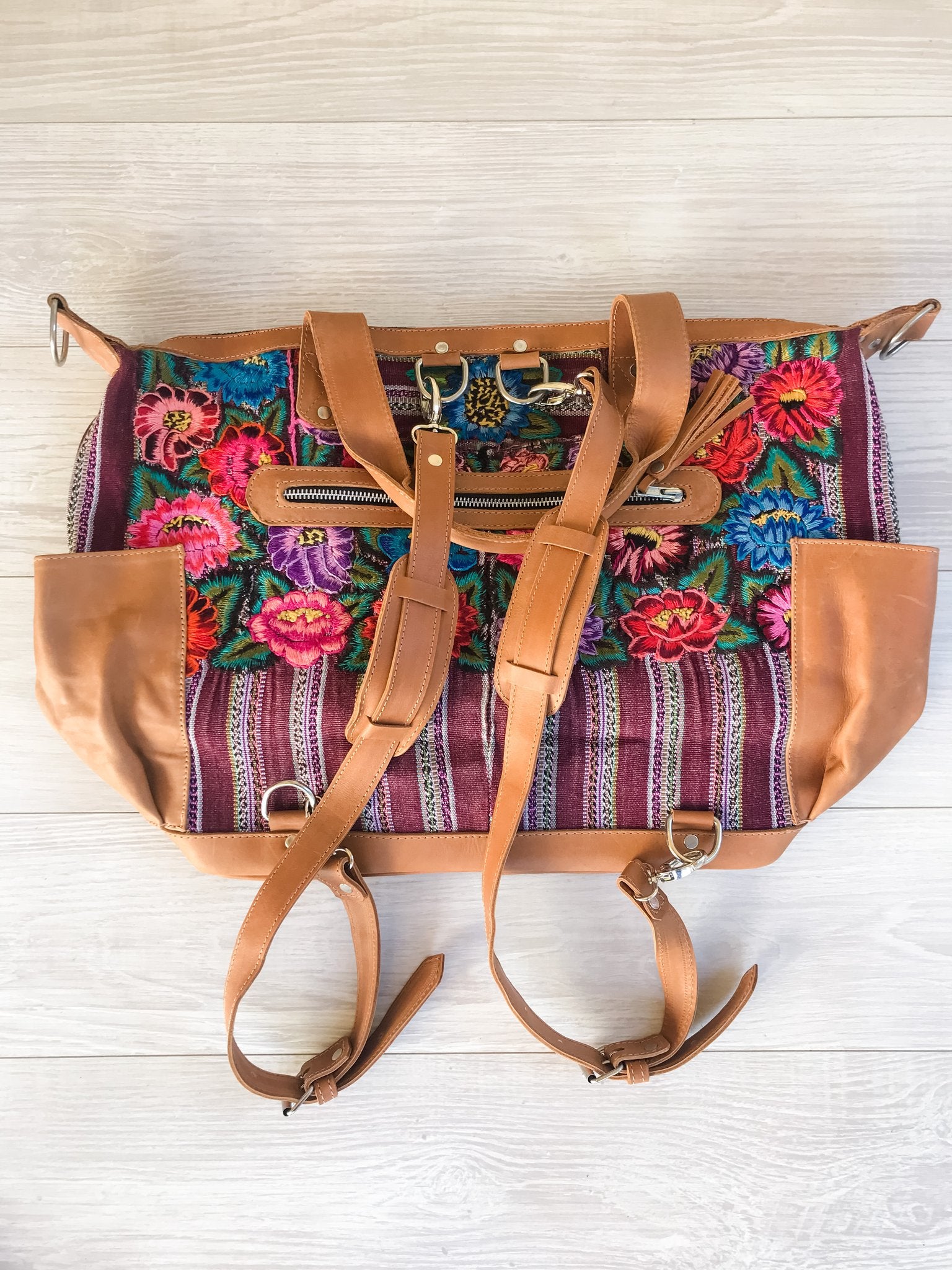Huipil Floral Convertible Backpack