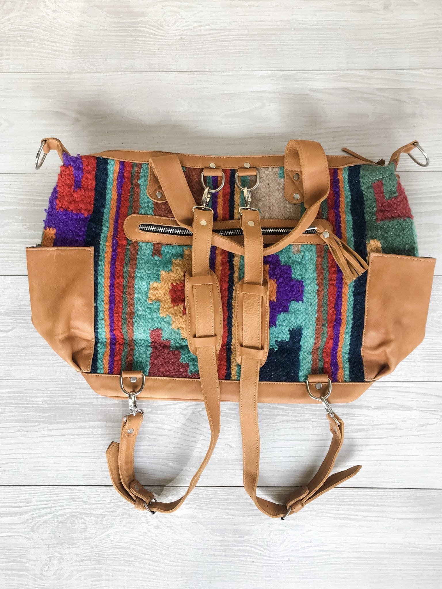 Kisa Guatemalan Convertible Wool Bag - 10201