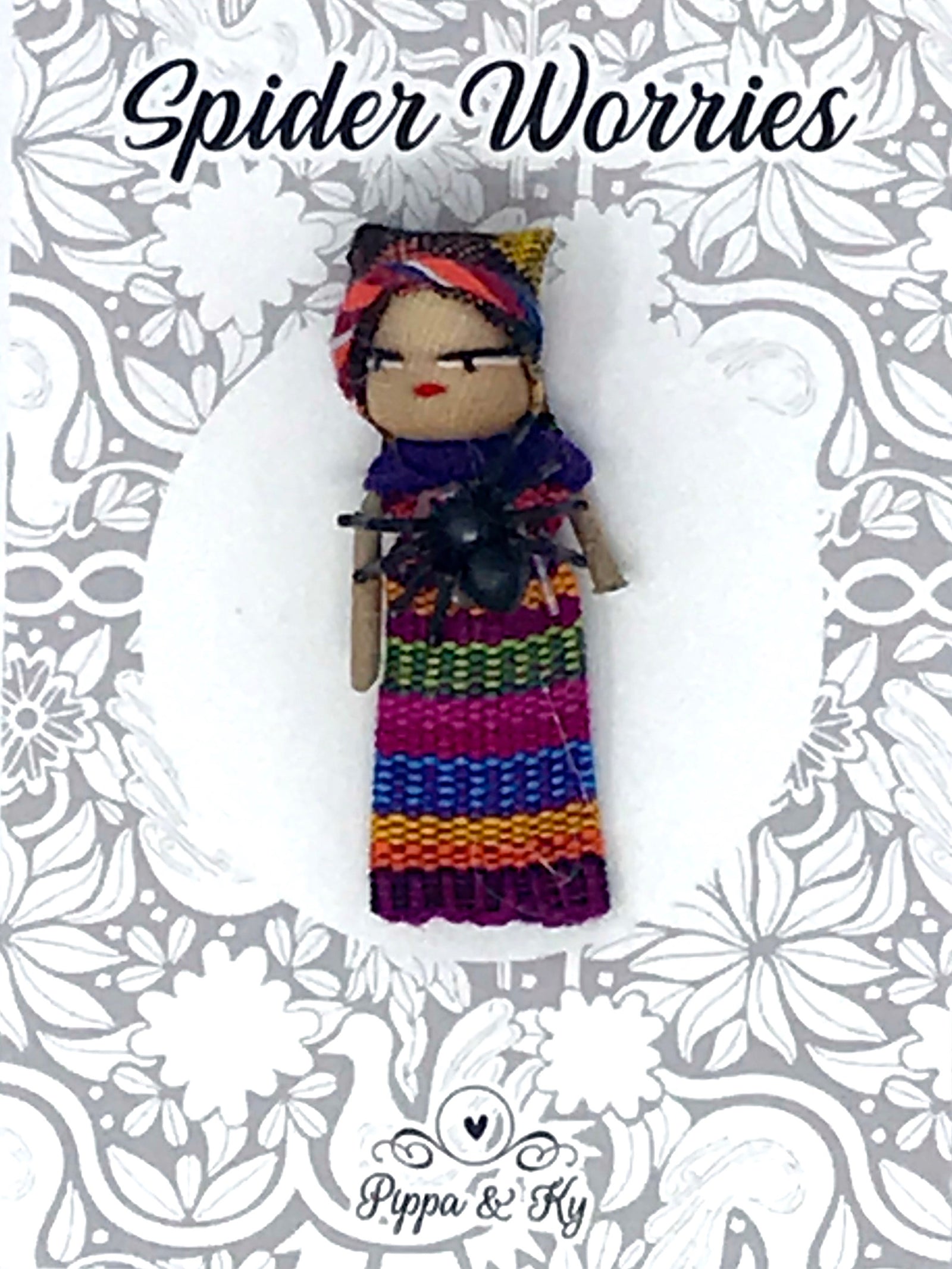 Guatemalan "Spider Worries" Worry Doll